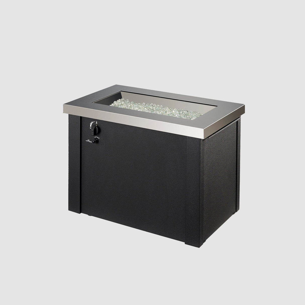 The Outdoor Greatroom Providence 32" Rectangular Gas Fire Pit Table - PROV-1224-SS