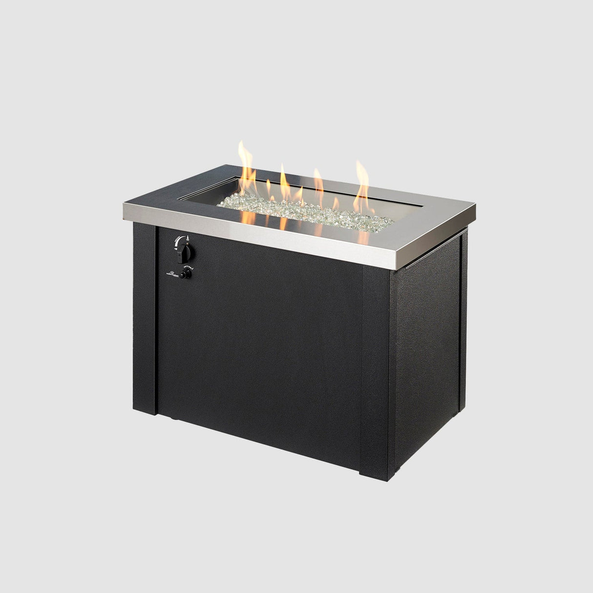 The Outdoor Greatroom Providence 32" Rectangular Gas Fire Pit Table - PROV-1224-SS
