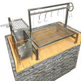 Tagwood BBQ Insert Style Argentine Santa Maria Wood Fire & Charcoal Gaucho Grill without firebricks | BBQ09SS -