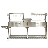 Tagwood BBQ Double Argentine Santa Maria Wood Fire & Charcoal Gaucho Grill | BBQ04SS - PRE-ORDER