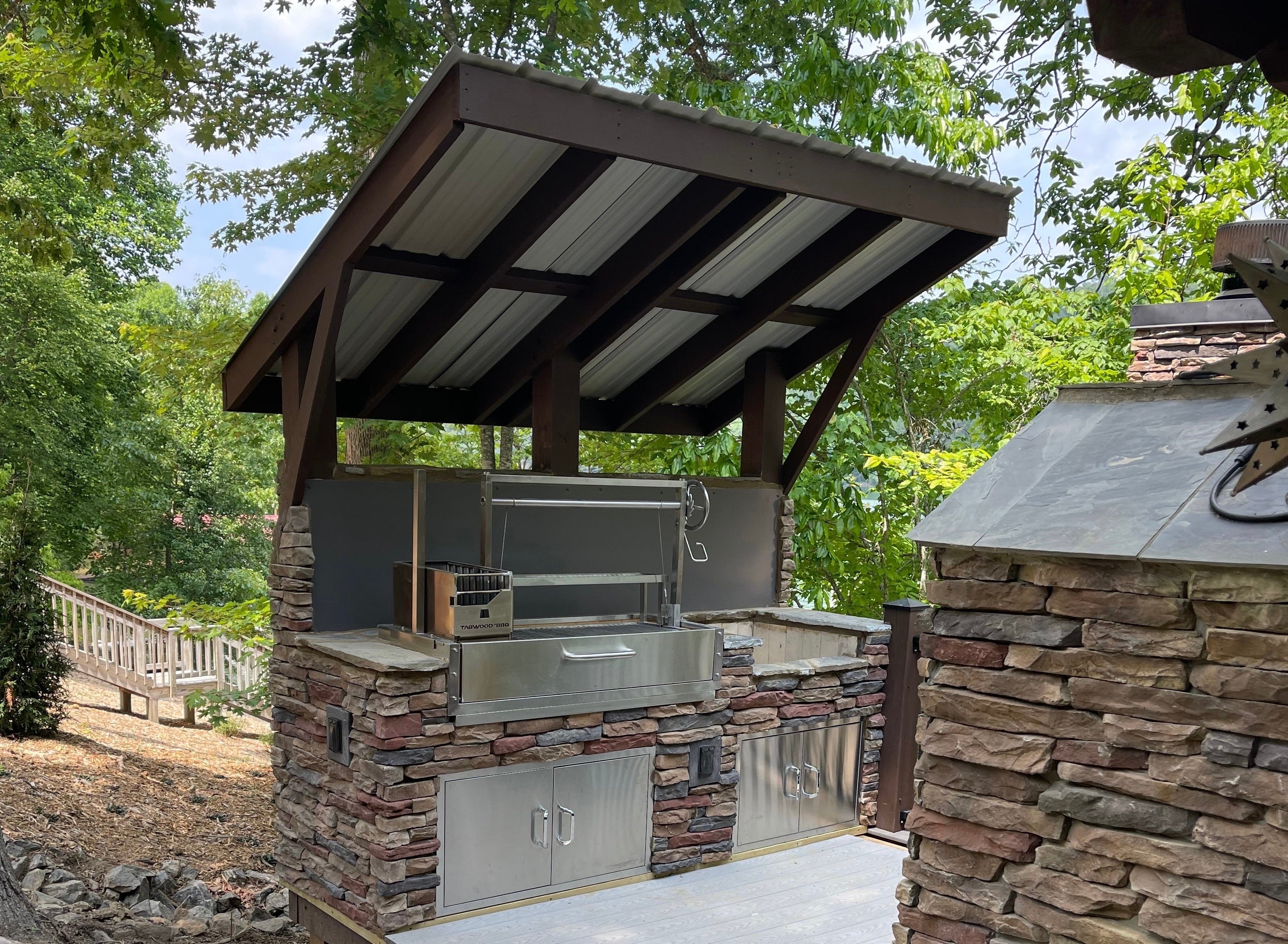 Tagwood BBQ Santa Maria Argentine Wood Fire & Charcoal Gaucho Grill Built in | BBQ05SS--