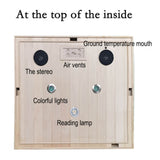 Premium Hemlock Wood Two Person FAR Infrared Sauna Room W/ Glass Door, 1750W (96081525)