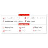 Primo Oval LG 3000 Series Charcoal Grill/Smoker - PRM775, PG00775