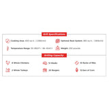 Primo Oval XL 4000 Series Charcoal Grill/Smoker - PRM778, PG00778