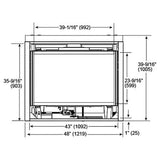 Majestic 42" Quartz Direct Vent Gas Fireplace