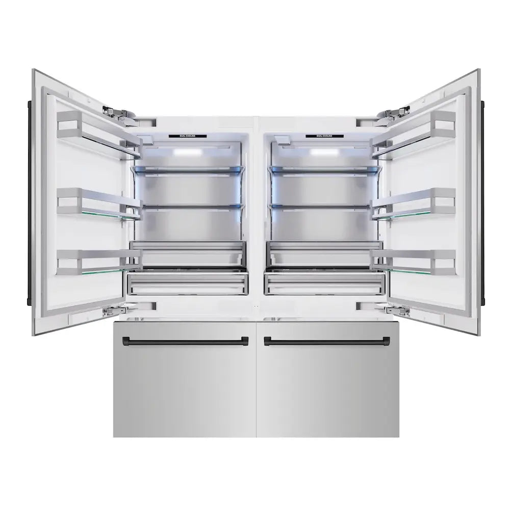 ZLINE 72" Autograph Edition Built-In French Door Refrigerator with 39.6 cu. ft. Capacity, Flex Drawers and Internal Water Dispenser in Stainless Steel