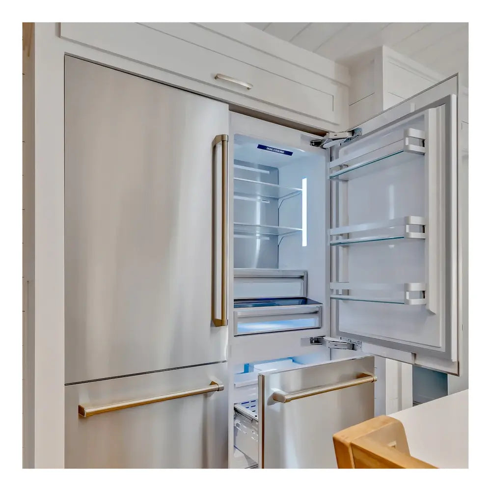 ZLINE 60" Built-In French Door Refrigerator with 32.2 cu. ft. Capacity, Flex Drawers,