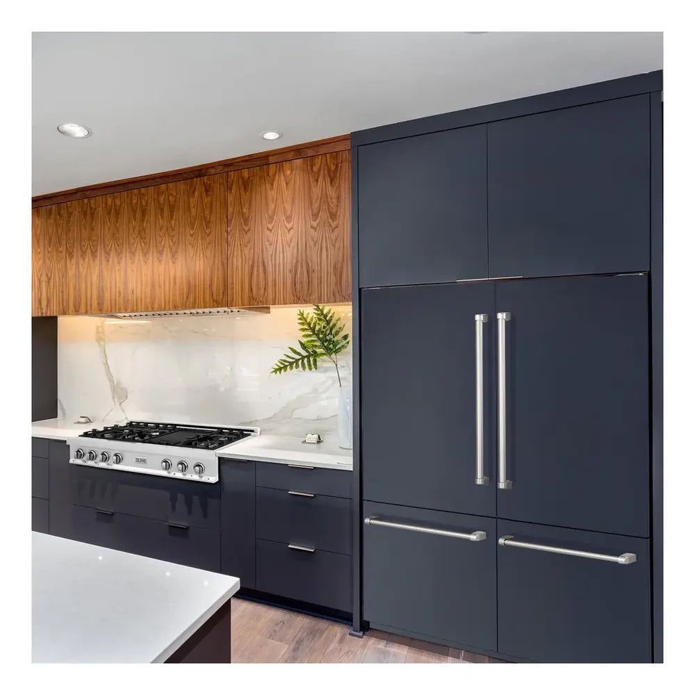 ZLINE 60" Built-In French Door Refrigerator with 32.2 cu. ft. Capacity, Flex Drawers,