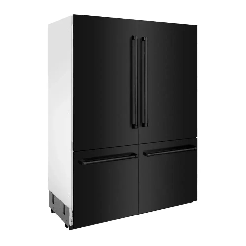 ZLINE 60" Built-In French Door Refrigerator with 32.2 cu. ft. Capacity, Flex Drawers,