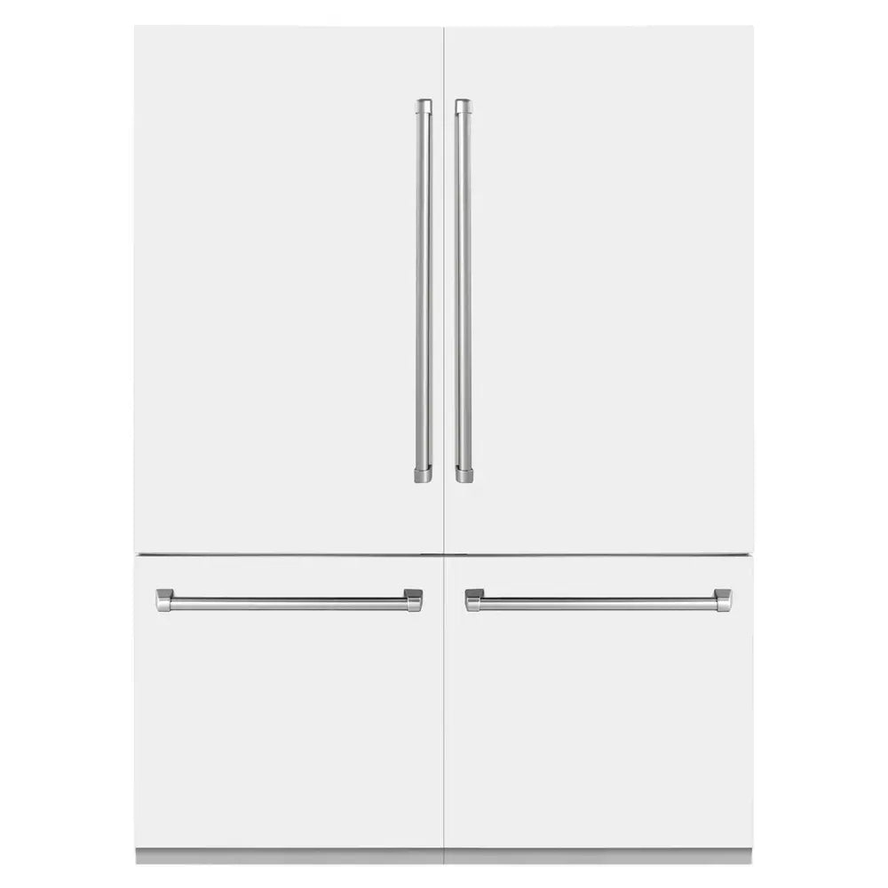 ZLINE 60" Built-In French Door Refrigerator with 32.2 cu. ft. Capacity, Flex Drawers,