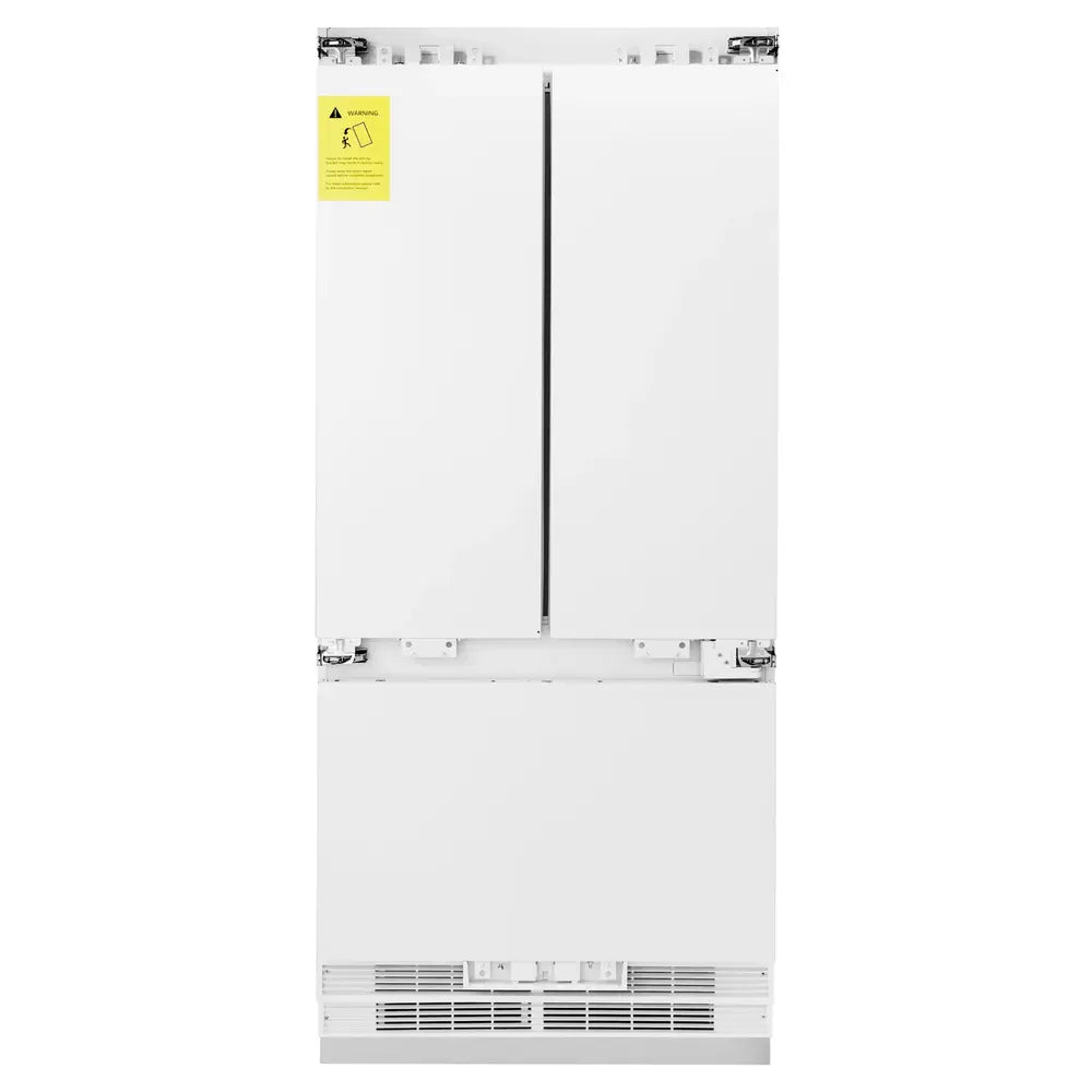 ZLINE 36" Autograph Edition Built-In French Door Refrigerator with 19.6 cu. ft. Capacity, Flex Drawers and Internal Water Dispenser in Panel Ready