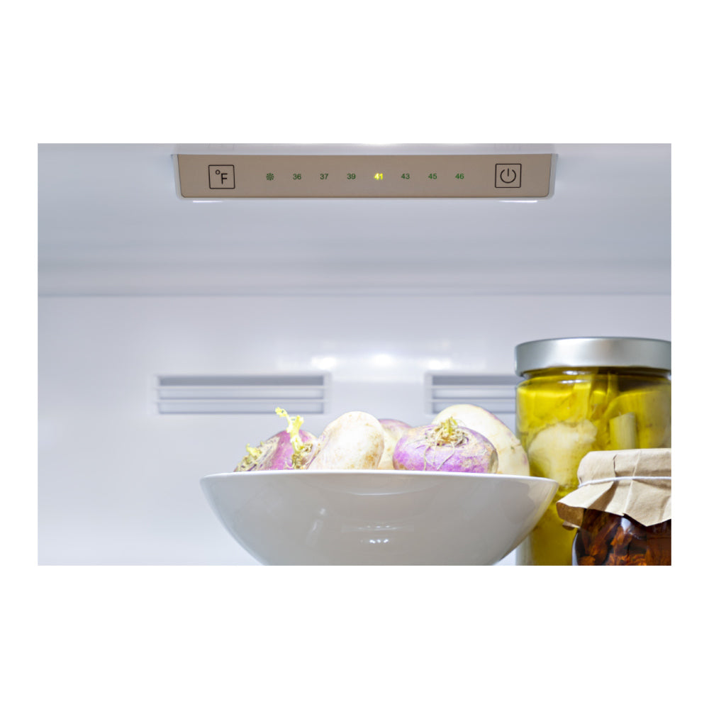 Bertazzoni 24 inch Freestanding Bottom Mount Refrigerator with 10.8 cu. ft. Capacity, LED Lighting, Crisper, in Stainless Steel - REF24BMFXNV