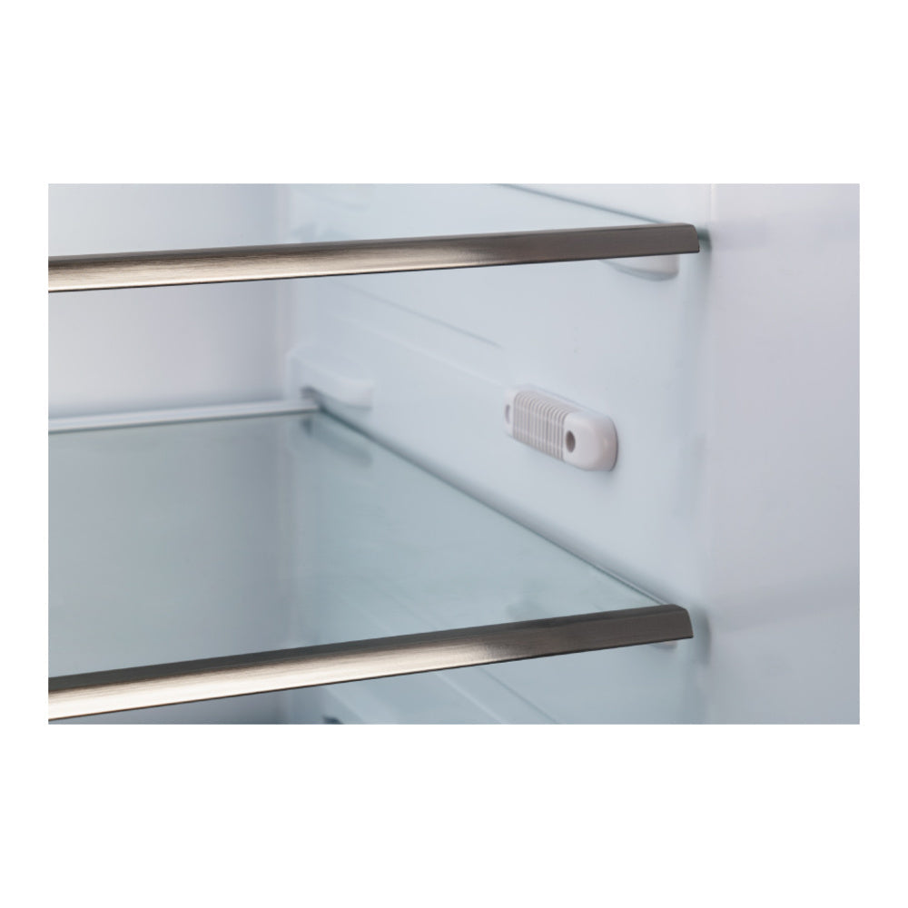 Bertazzoni 24 inch Freestanding Bottom Mount Refrigerator with 10.8 cu. ft. Capacity, LED Lighting, Crisper, in Stainless Steel - REF24BMFXNV