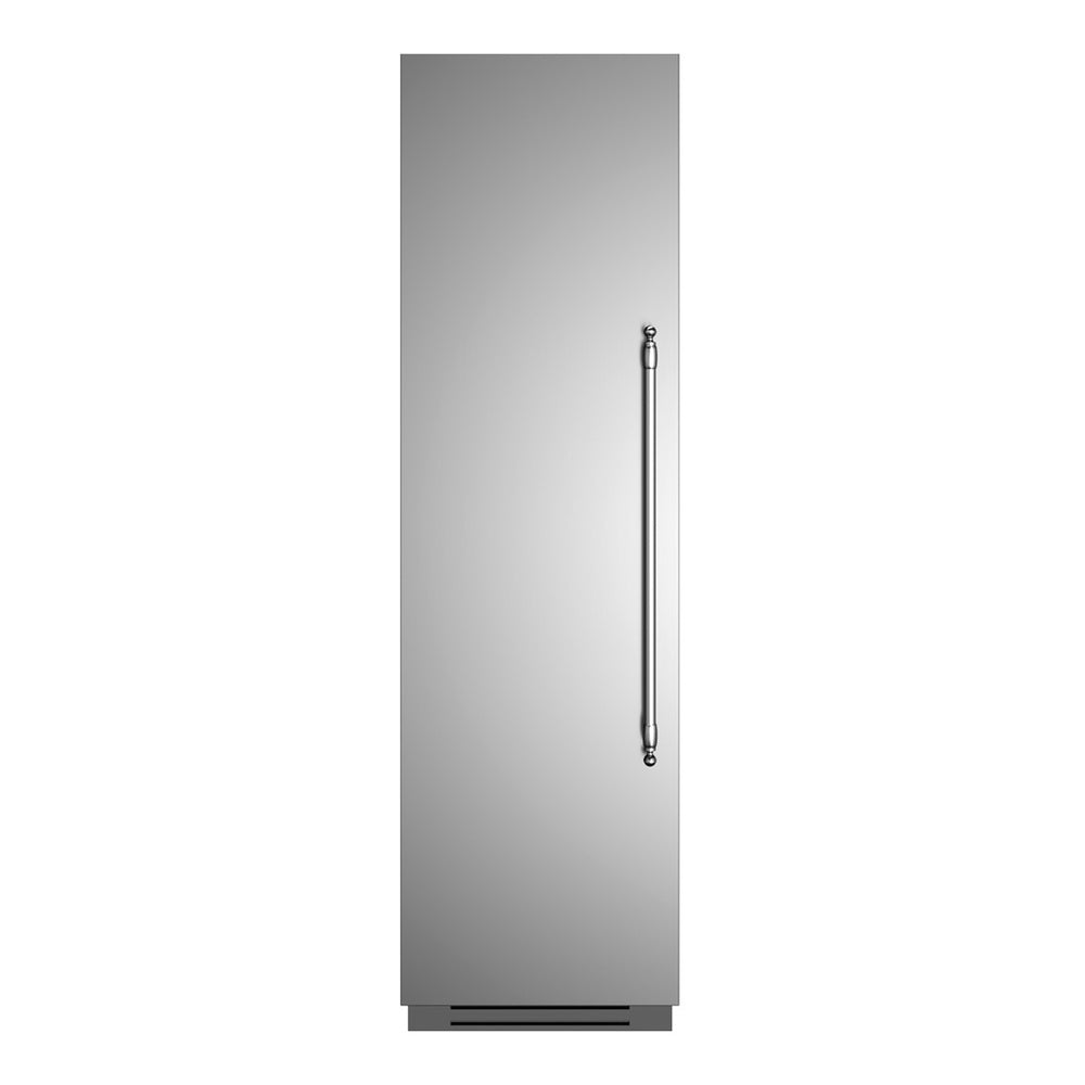 Bertazzoni 24 inch Built-In Column Refrigerator with 13 cu. ft. Capacity, White Aluminum Interior, Intuitive Digital Touch Controls, Variable Speed Compressor, in Stainless Steel  - REF24RCPIX*23