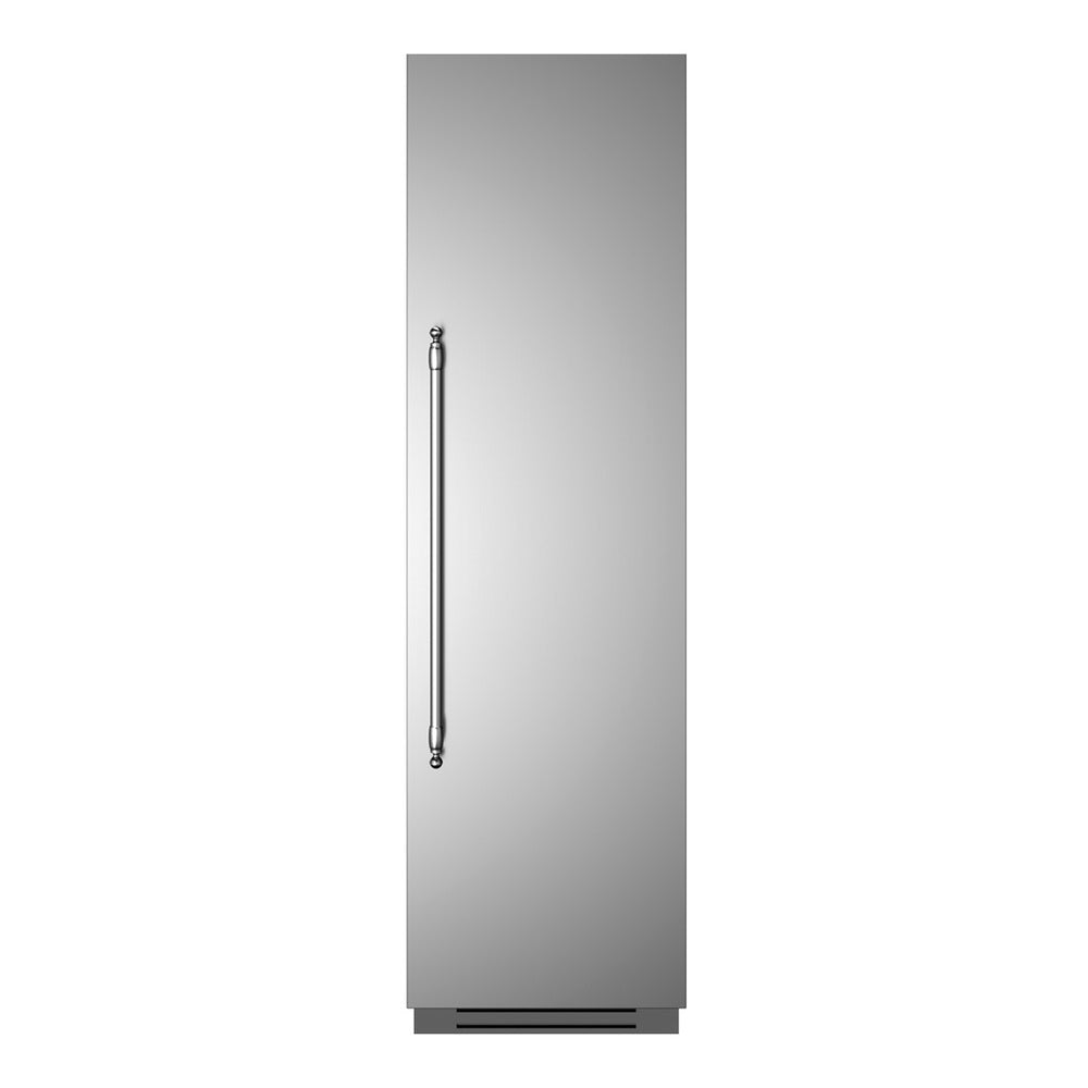 Bertazzoni 24 inch Built-In Column Refrigerator with 13 cu. ft. Capacity, White Aluminum Interior, Intuitive Digital Touch Controls, Variable Speed Compressor, in Stainless Steel  - REF24RCPIX*23