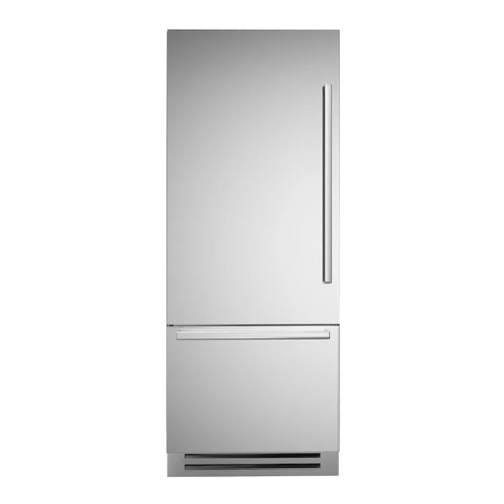 Bertazzoni 30 inch Built-In Bottom Mount Refrigerator with 15.5 cu. ft. Total Capacity, LED Lighting, Automatic Ice Maker, Energy Star, in Stainless Steel   - REF30BMBIX*