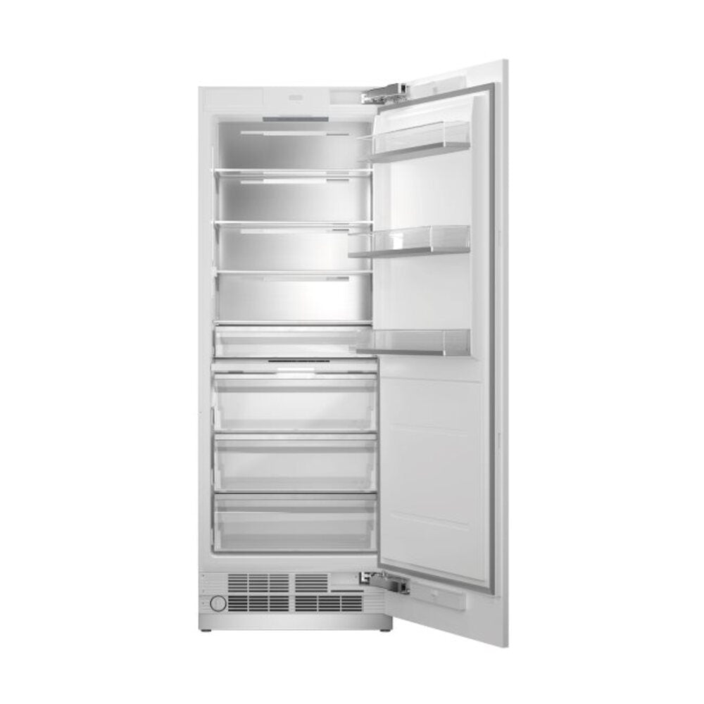 Bertazzoni 30 inch Built-In Refrigerator Column with 16.6 cu. ft. Capacity, Internal Water Dispenser and Reversible Doors in Panel Ready - REF30RCBPNV