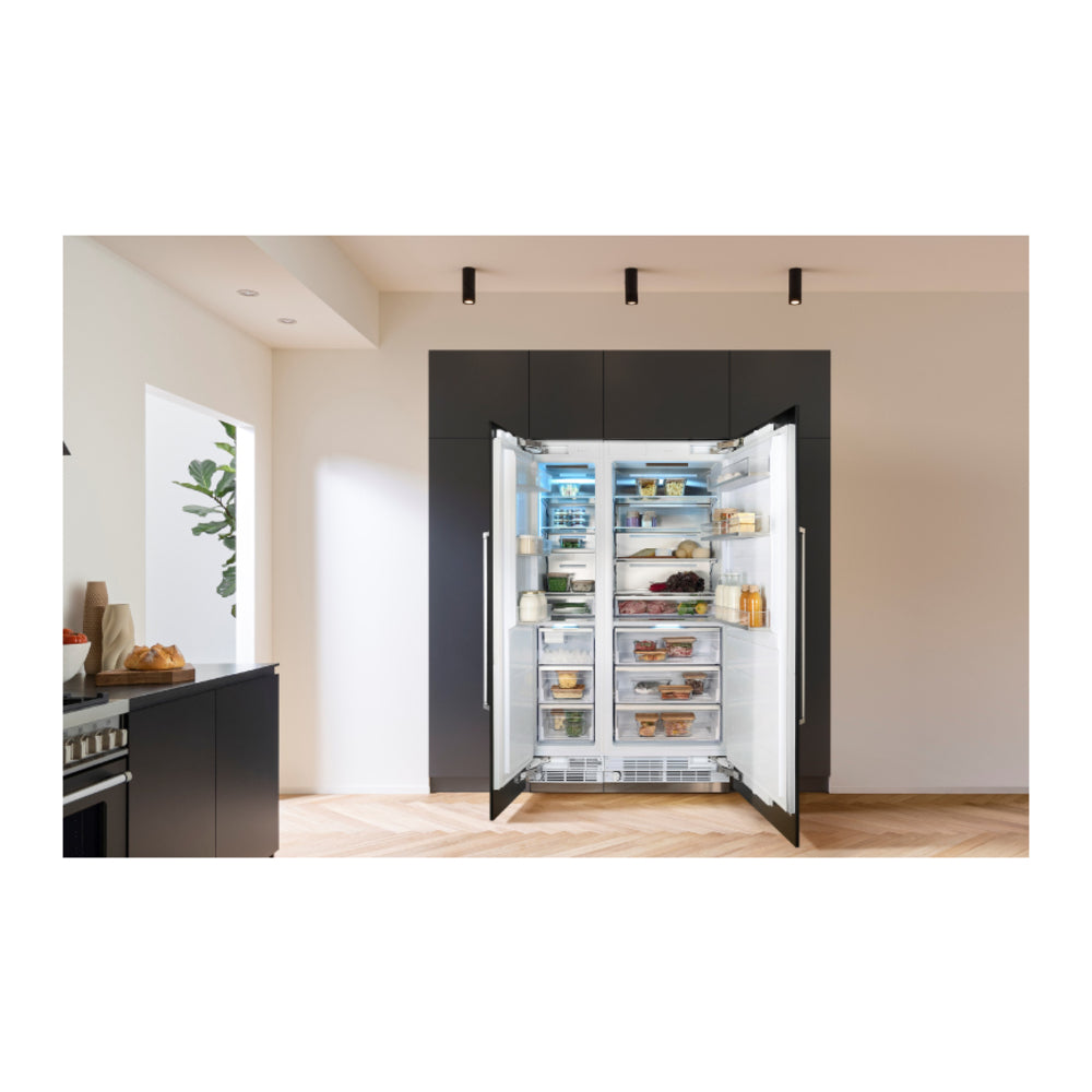 Bertazzoni 30 inch Built-In Refrigerator Column with 16.6 cu. ft. Capacity, Internal Water Dispenser and Reversible Doors in Panel Ready - REF30RCBPNV