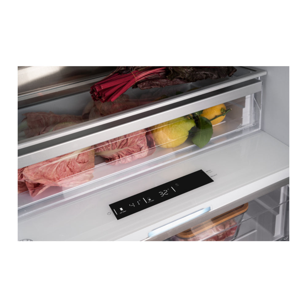 Bertazzoni 30 inch Built-In Refrigerator Column with 16.6 cu. ft. Capacity, Internal Water Dispenser and Reversible Doors in Panel Ready - REF30RCBPNV