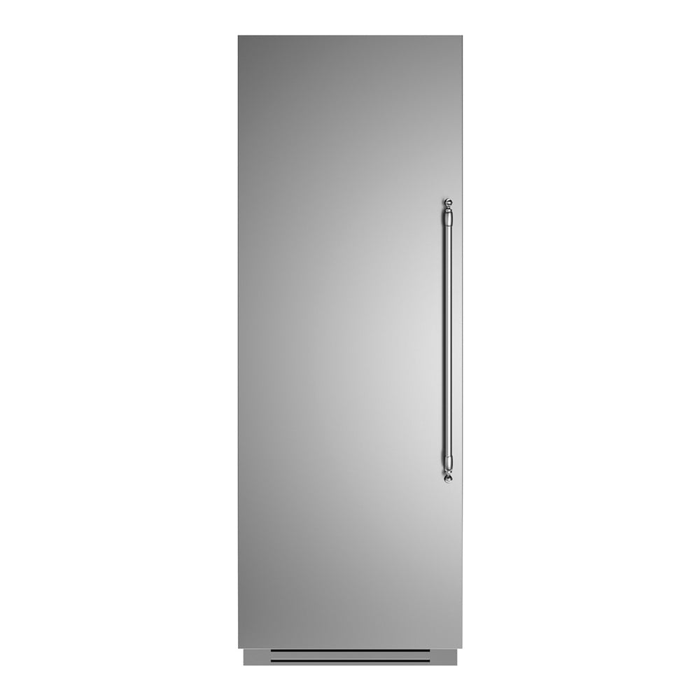 Bertazzoni 30 inch Built-In Column Refrigerator with 17.4 cu. ft. Capacity, White Aluminum Interior, Intuitive Digital Touch Controls, in Stainless Steel - REF30RCPIX*23