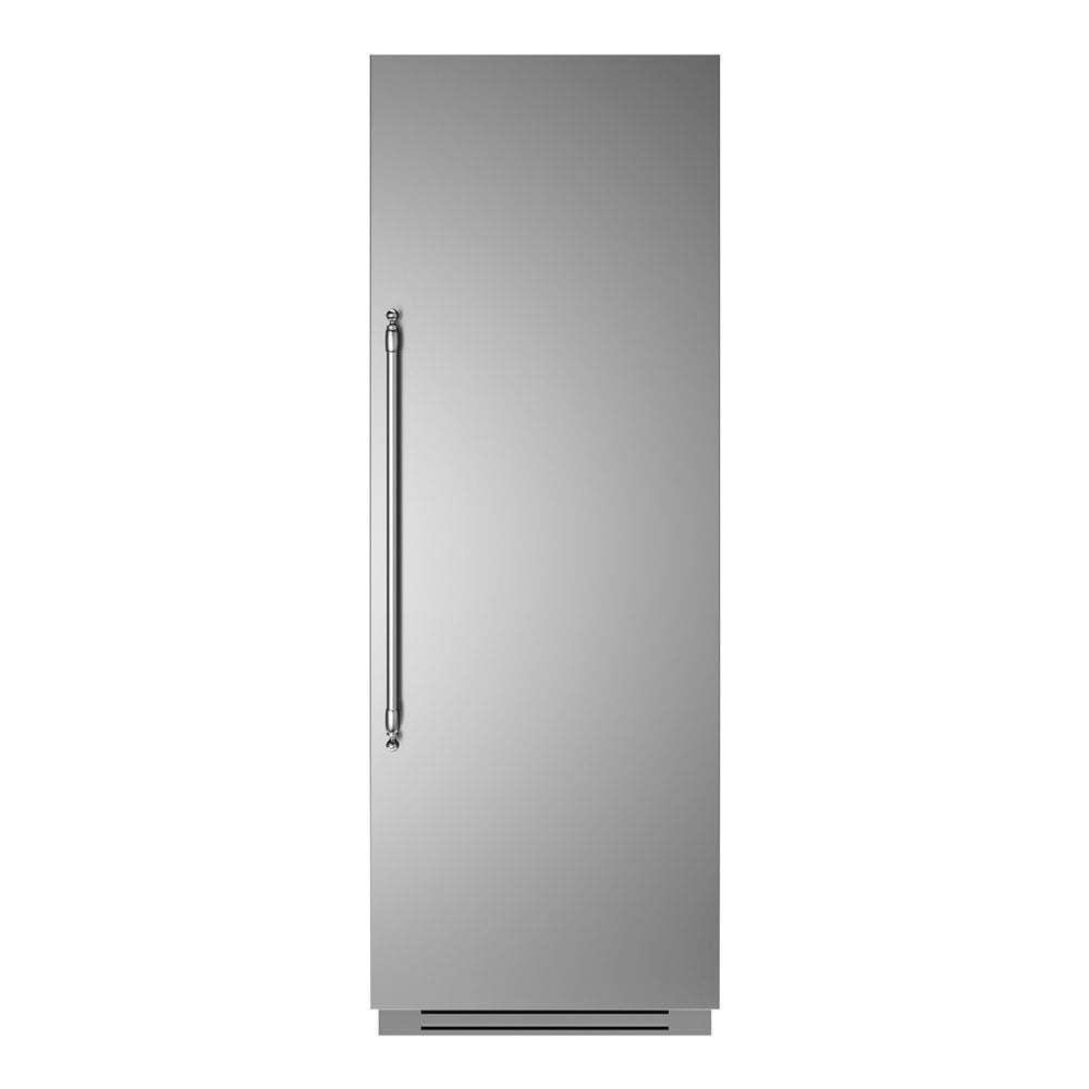 Bertazzoni 30 inch Built-In Column Refrigerator with 17.4 cu. ft. Capacity, White Aluminum Interior, Intuitive Digital Touch Controls, in Stainless Steel - REF30RCPIX*23