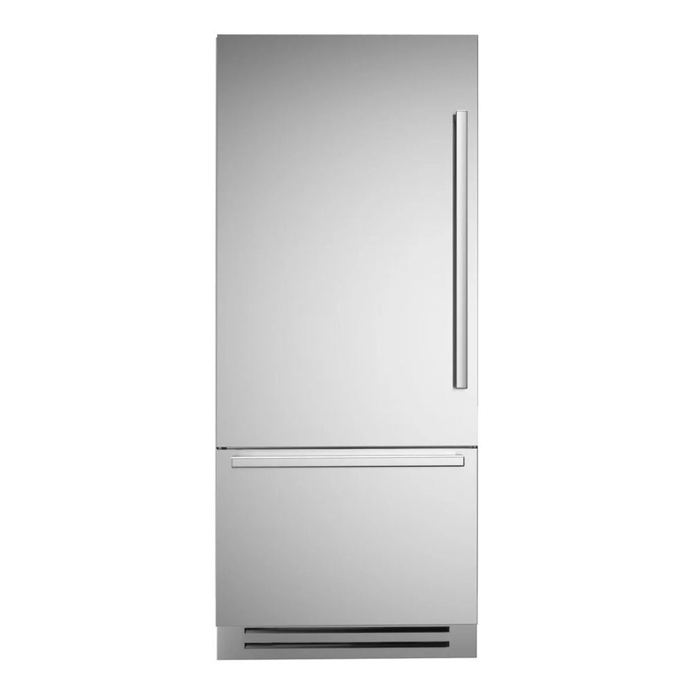 Bertazzoni 36 inch Built-In Bottom Mount Refrigerator with 19.6 cu. ft. Total Capacity, LED Lighting, Automatic Ice Maker, and Energy Star Rated, in Stainless Steel - REF36BMBIX*