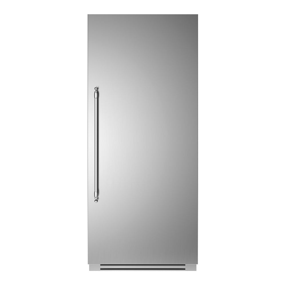Bertazzoni 36 inch Built-In Column Refrigerator with 21.5 cu. ft. Capacity, White Aluminum Interior, Intuitive Digital Touch Controls, Variable Speed Compressor, in Stainless Steel - REF36RCPIX*23