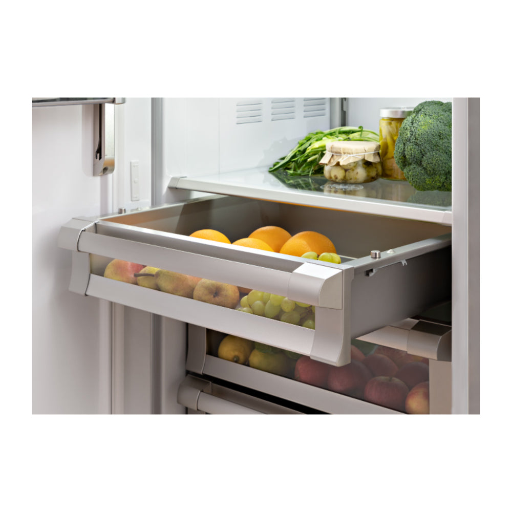 Bertazzoni 36 inch Built-In Column Refrigerator with 21.5 cu. ft. Capacity, White Aluminum Interior, Intuitive Digital Touch Controls, Variable Speed Compressor, in Stainless Steel - REF36RCPIX*23