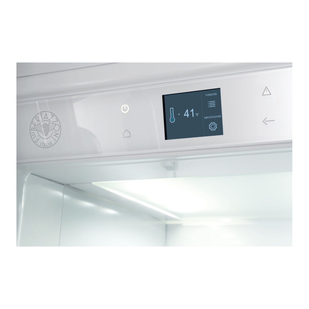 Bertazzoni 36 inch Built-In Column Refrigerator with 21.5 cu. ft. Capacity, White Aluminum Interior, Intuitive Digital Touch Controls, Variable Speed Compressor, in Stainless Steel - REF36RCPIX*23