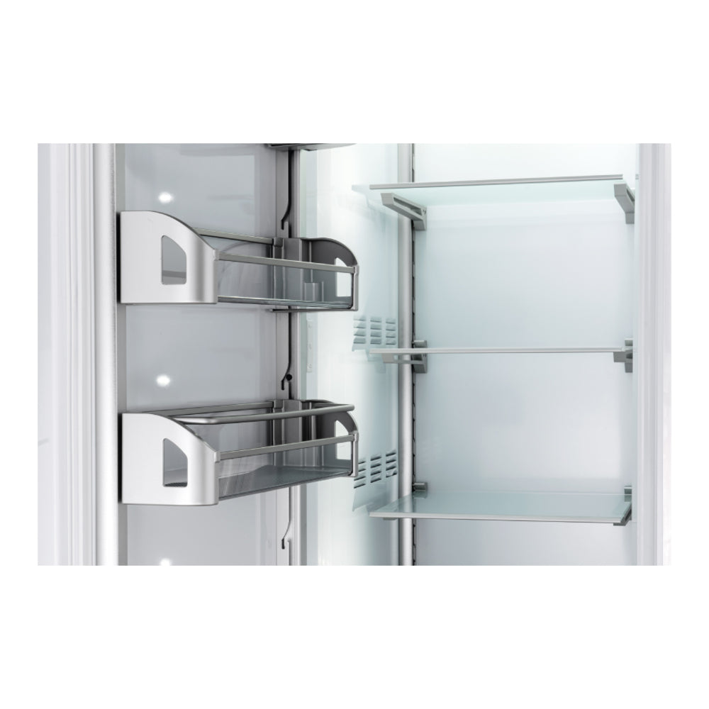 Bertazzoni 36 inch Built-In Column Refrigerator with 21.5 cu. ft. Capacity, White Aluminum Interior, Intuitive Digital Touch Controls, Variable Speed Compressor, in Stainless Steel - REF36RCPIX*23