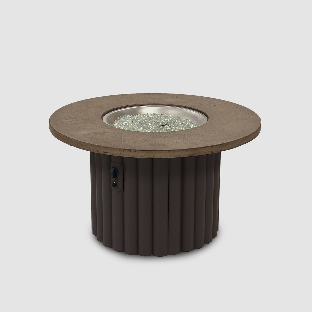 The Outdoor Greatroom Reverie 42" Round Gas Fire Pit Table - REVRBL-42-K