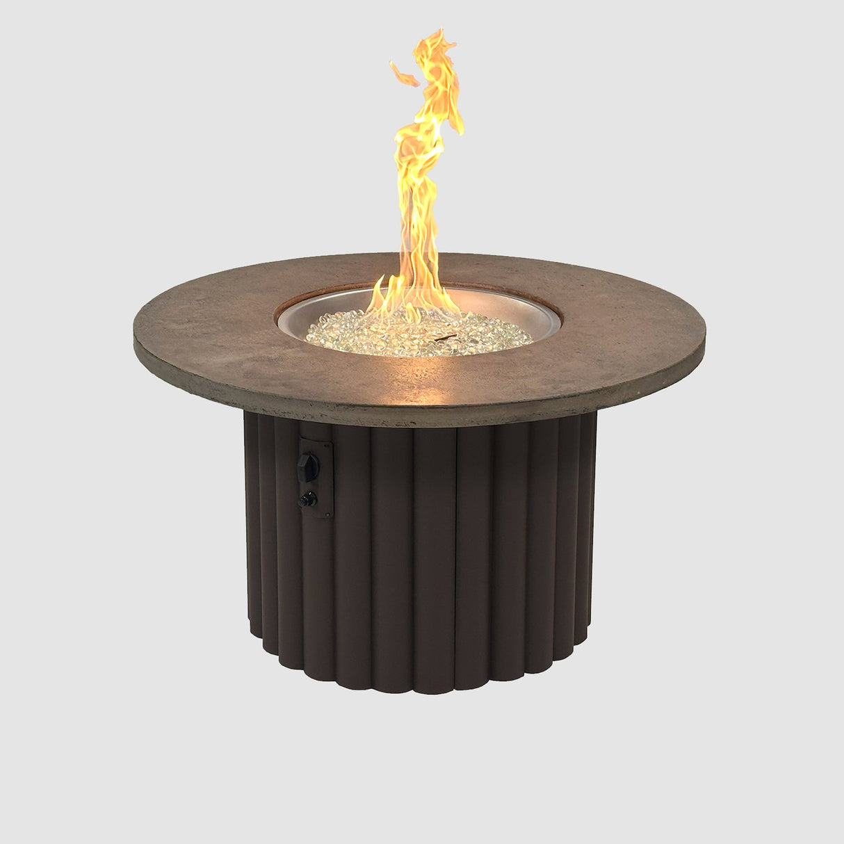 The Outdoor Greatroom Reverie 42" Round Gas Fire Pit Table - REVRBL-42-K