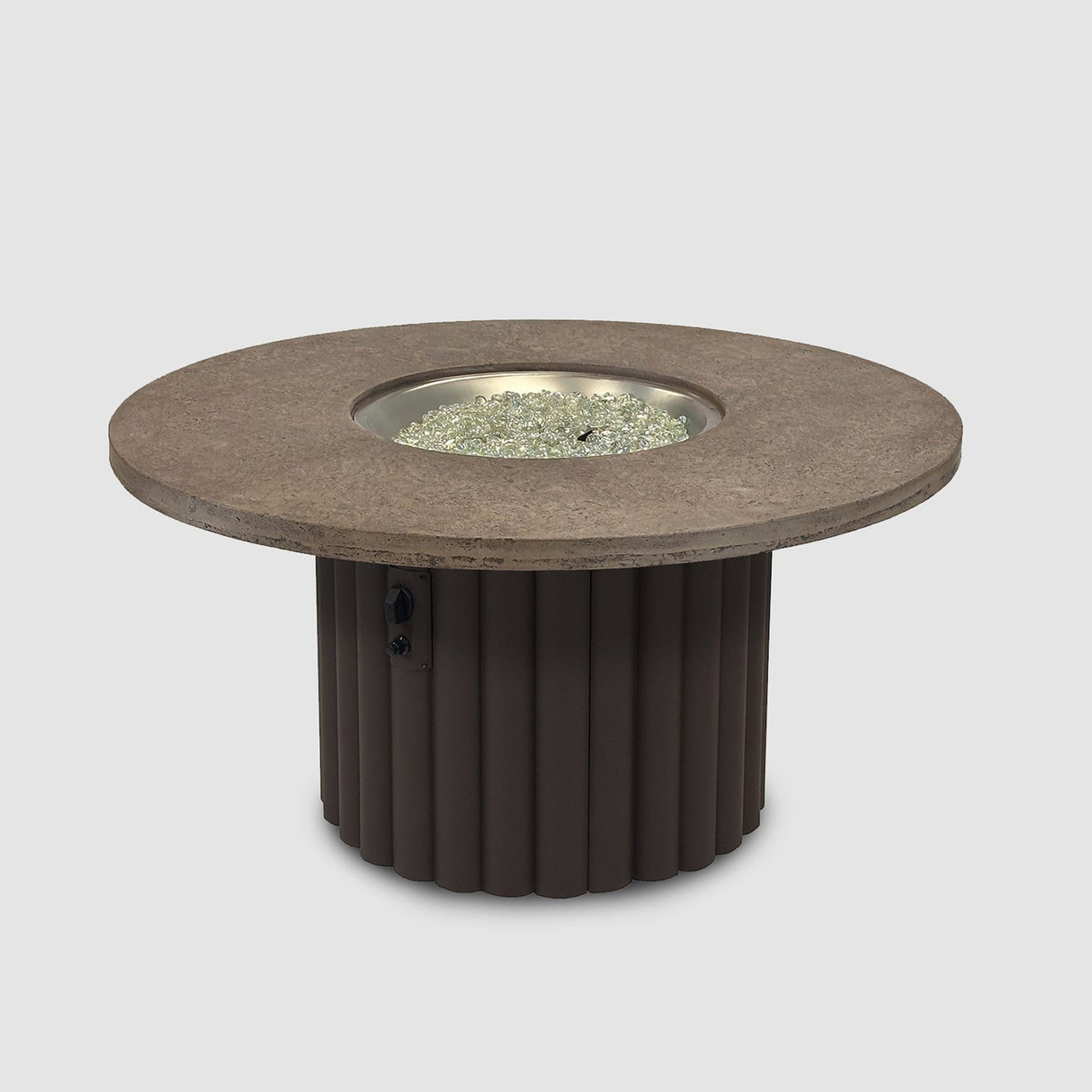 The Outdoor Greatroom Reverie 48" Round Gas Fire Pit Table - REVRCH-48-K