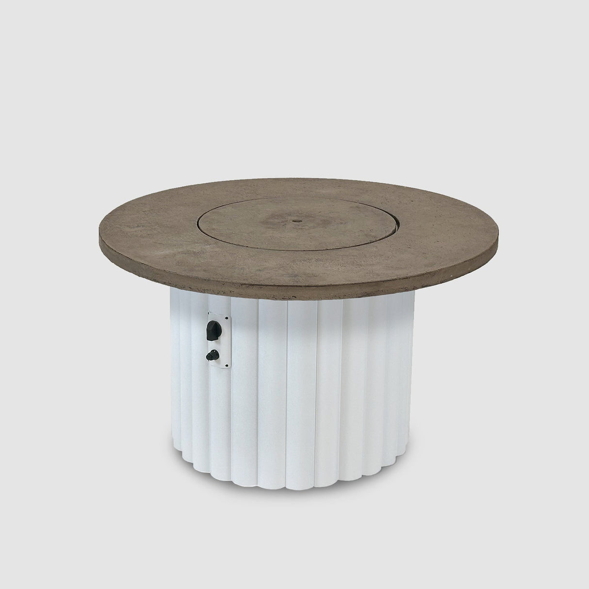The Outdoor Greatroom Reverie 42" Round Gas Fire Pit Table - REVRBL-42-K
