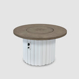 The Outdoor Greatroom Reverie 42" Round Gas Fire Pit Table - REVRBL-42-K