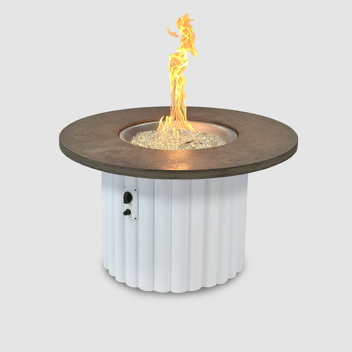 The Outdoor Greatroom Reverie 42" Round Gas Fire Pit Table - REVRBL-42-K