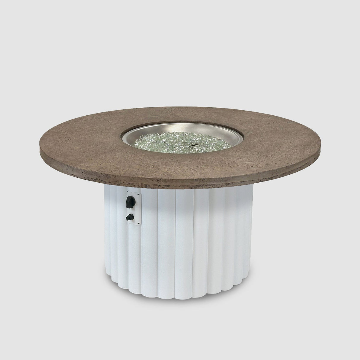 The Outdoor Greatroom Reverie 48" Round Gas Fire Pit Table - REVRCH-48-K