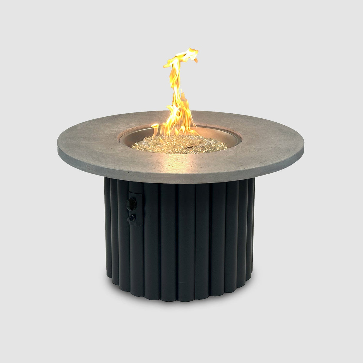 The Outdoor Greatroom Reverie 42" Round Gas Fire Pit Table - REVRBL-42-K