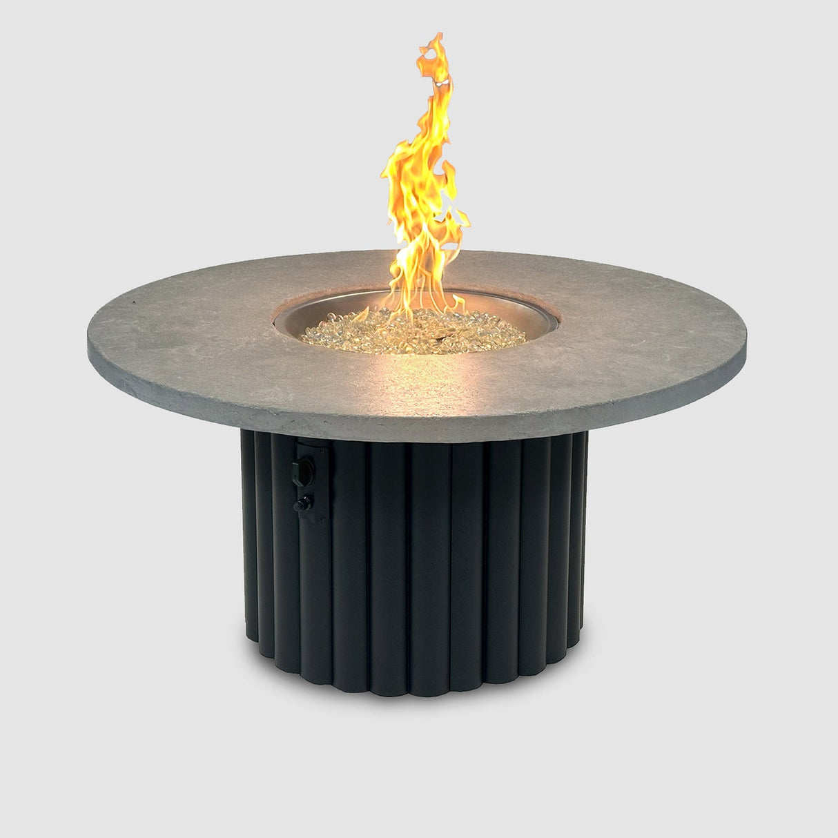 The Outdoor Greatroom Reverie 48" Round Gas Fire Pit Table - REVRCH-48-K