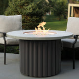 The Outdoor Greatroom Reverie 42" Round Gas Fire Pit Table - REVRBL-42-K