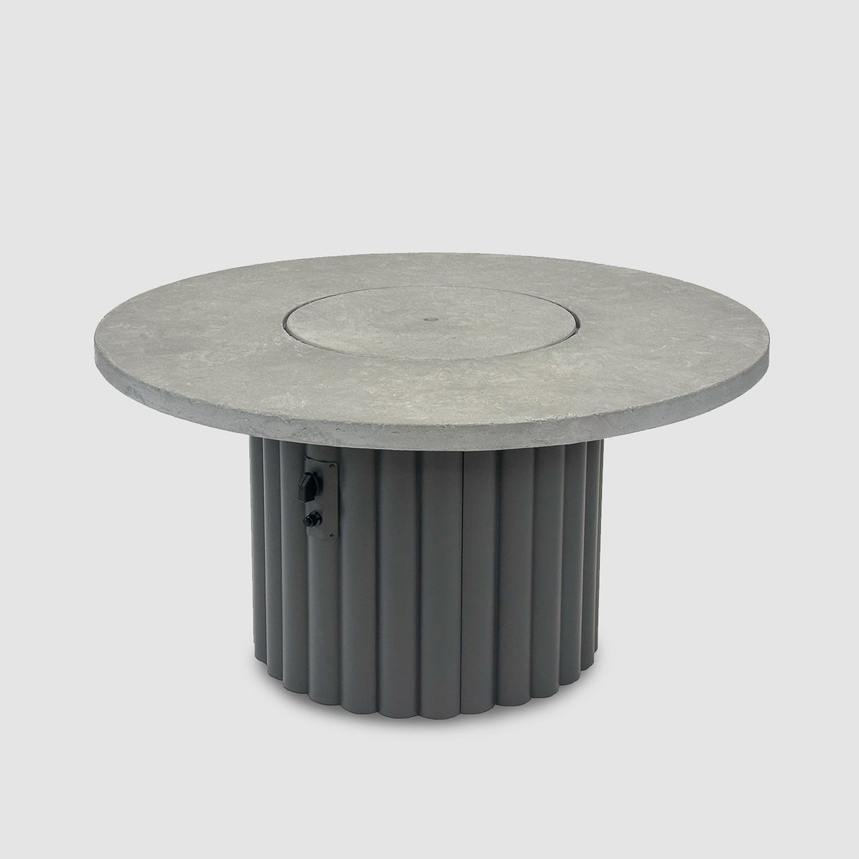 The Outdoor Greatroom Reverie 48" Round Gas Fire Pit Table - REVRCH-48-K