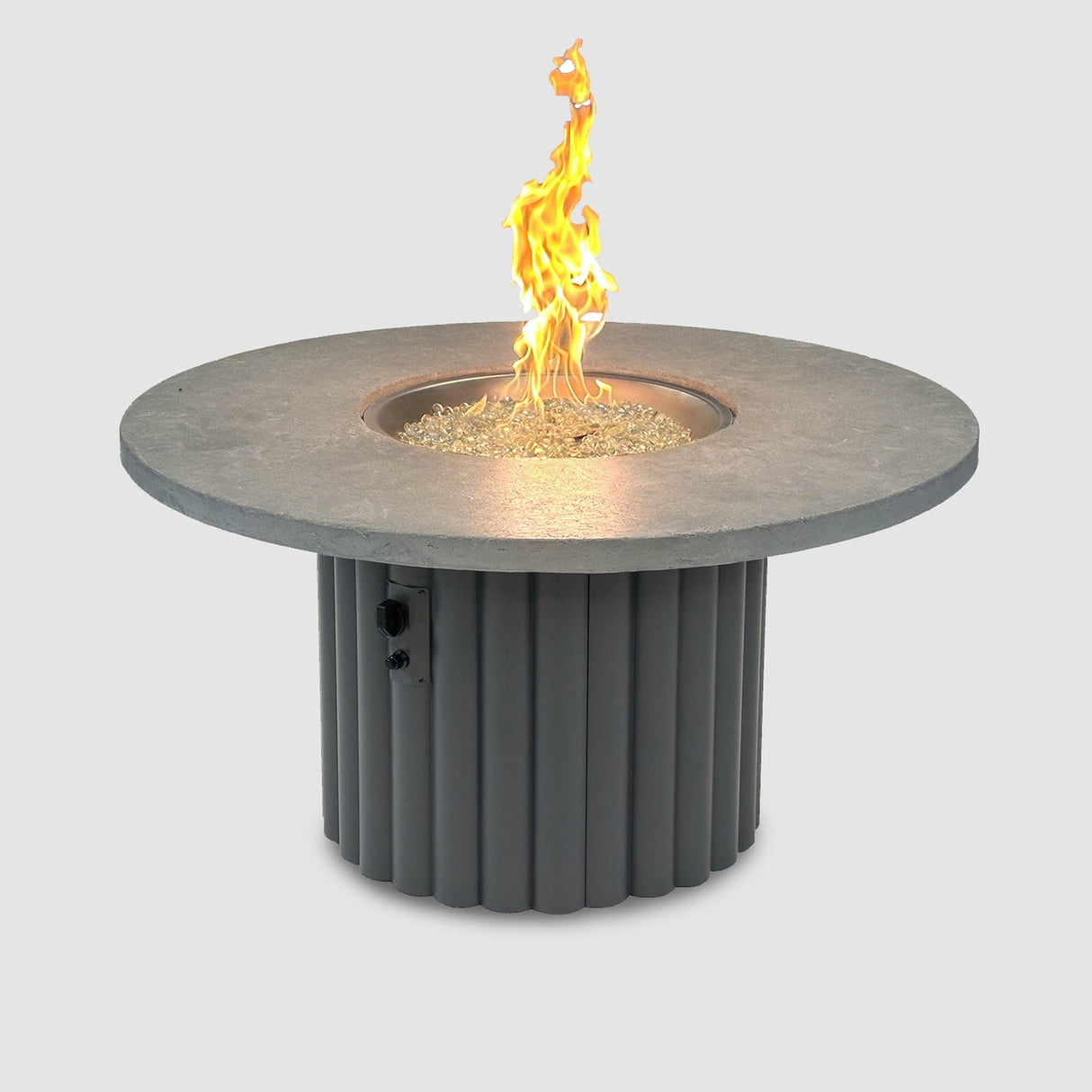 The Outdoor Greatroom Reverie 48" Round Gas Fire Pit Table - REVRCH-48-K