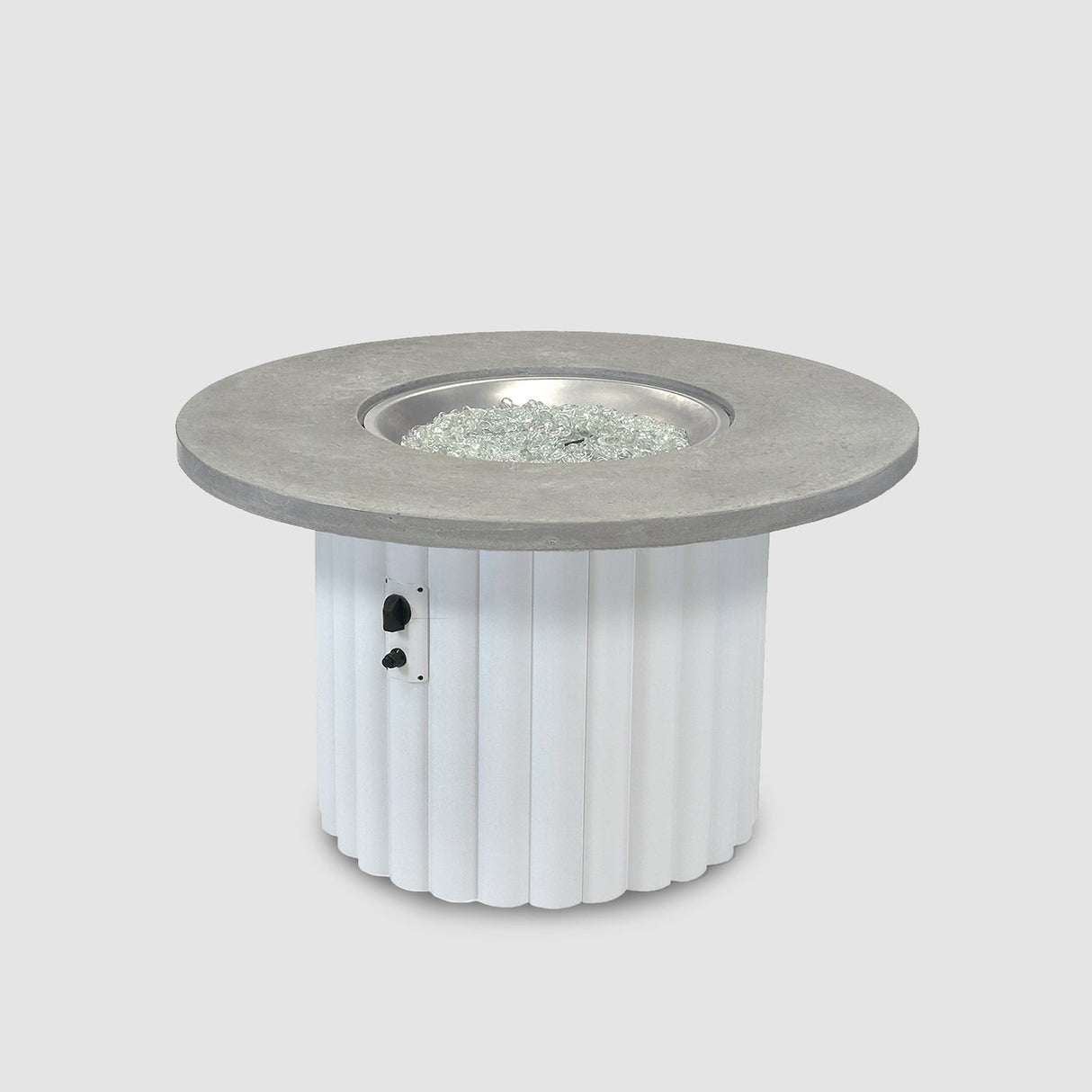 The Outdoor Greatroom Reverie 42" Round Gas Fire Pit Table - REVRBL-42-K