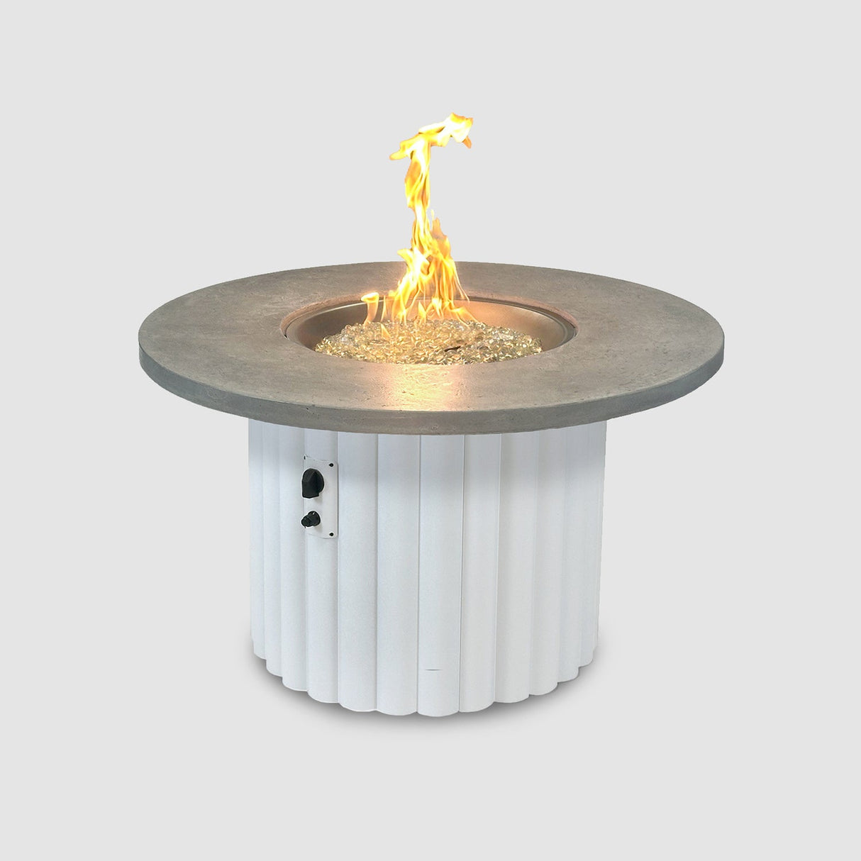 The Outdoor Greatroom Reverie 42" Round Gas Fire Pit Table - REVRBL-42-K