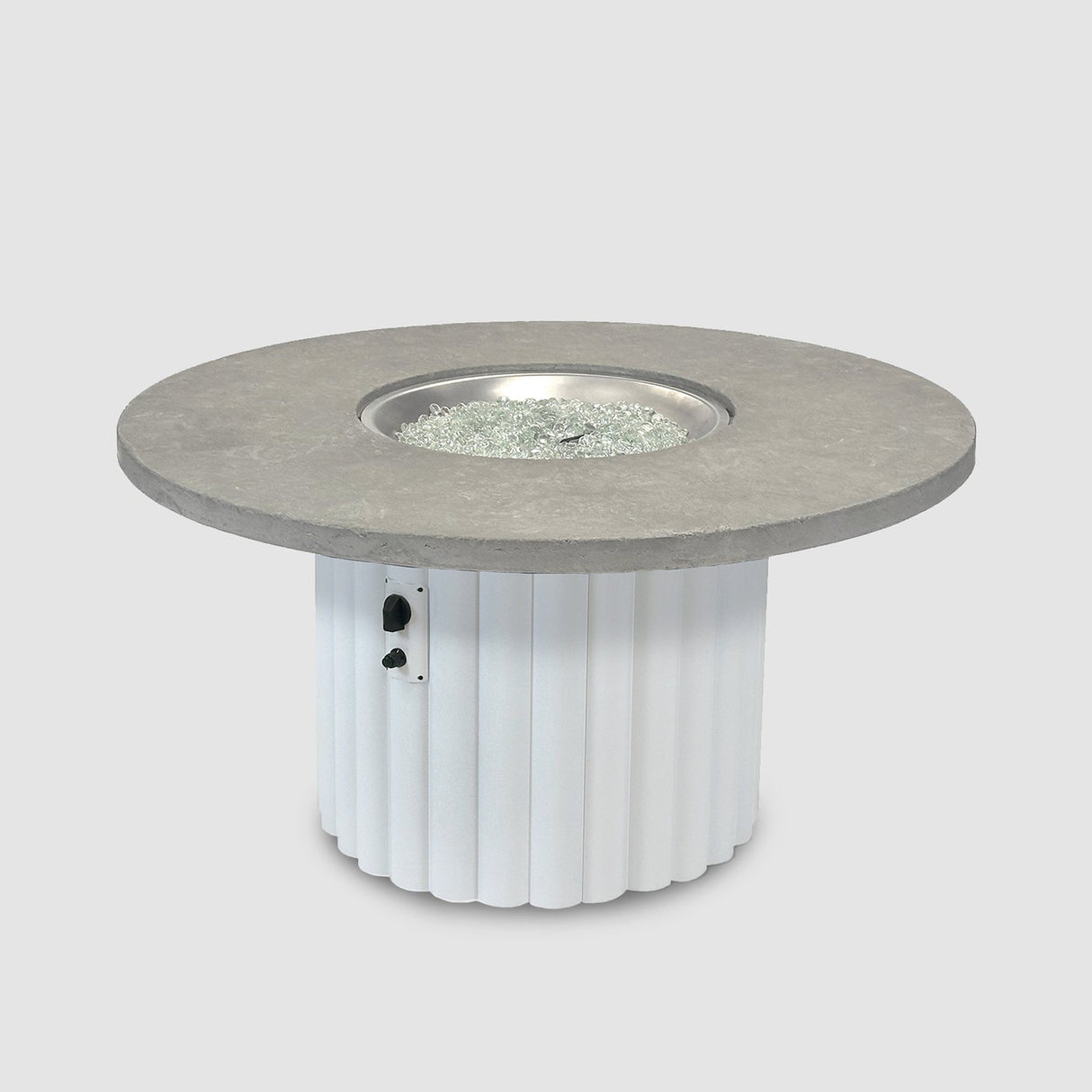 The Outdoor Greatroom Reverie 48" Round Gas Fire Pit Table - REVRCH-48-K