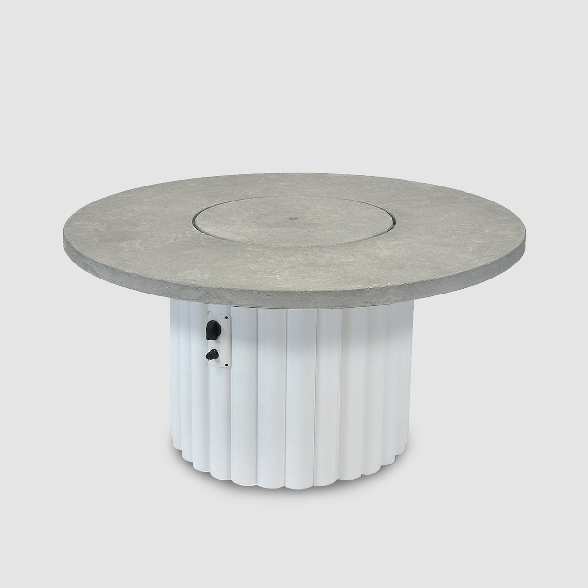 The Outdoor Greatroom Reverie 48" Round Gas Fire Pit Table - REVRCH-48-K