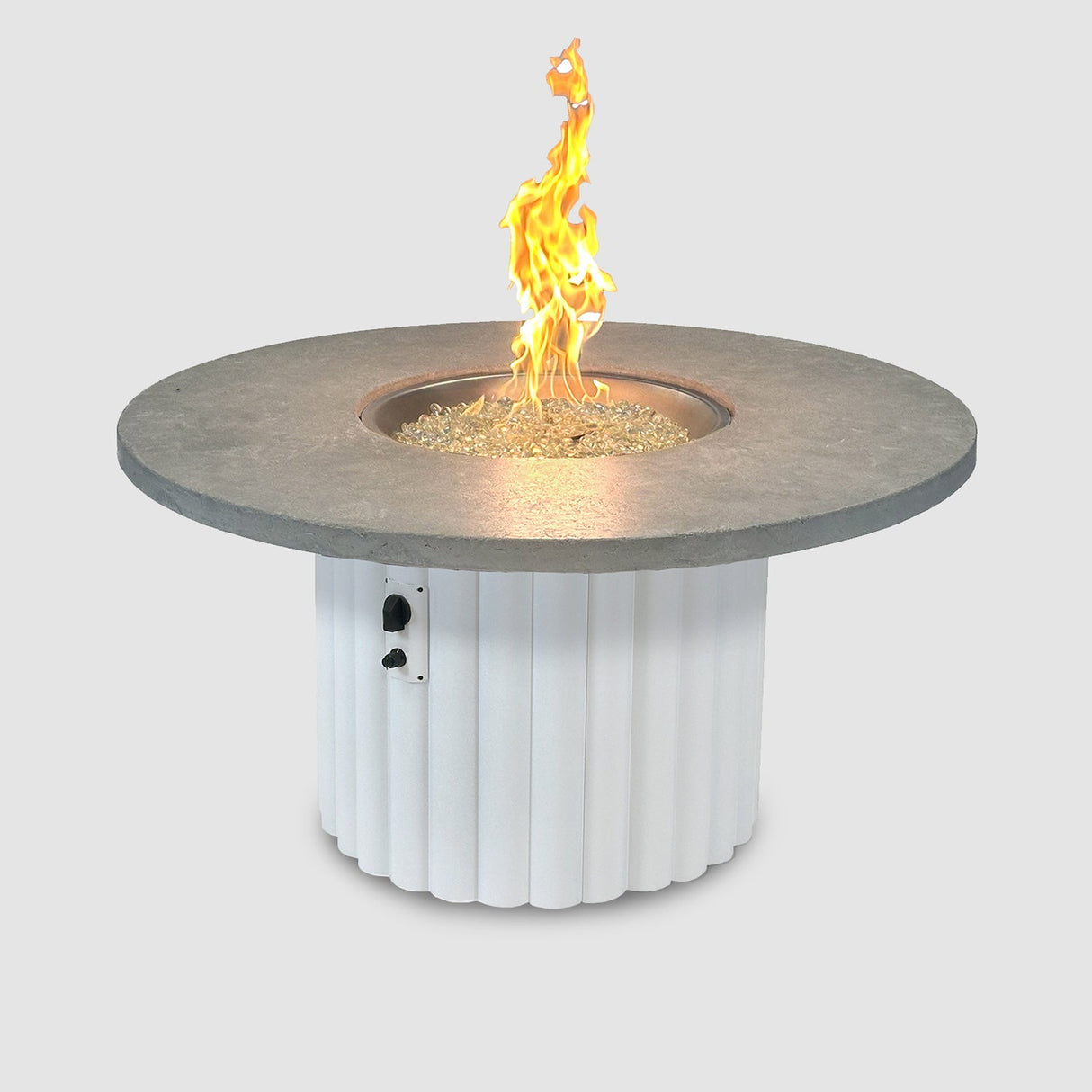 The Outdoor Greatroom Reverie 48" Round Gas Fire Pit Table - REVRCH-48-K