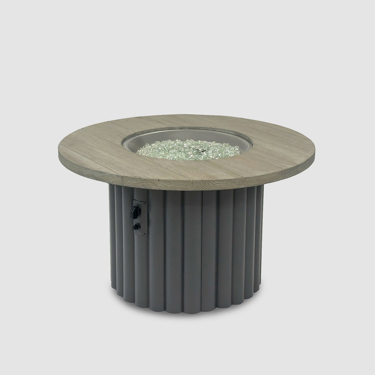 The Outdoor Greatroom Reverie 42" Round Gas Fire Pit Table - REVRBL-42-K