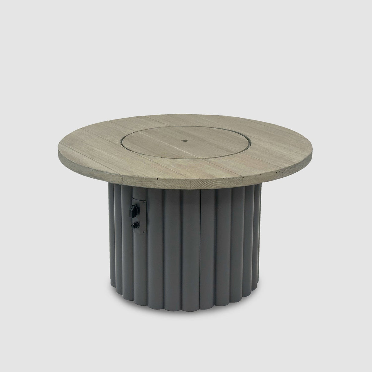 The Outdoor Greatroom Reverie 42" Round Gas Fire Pit Table - REVRBL-42-K
