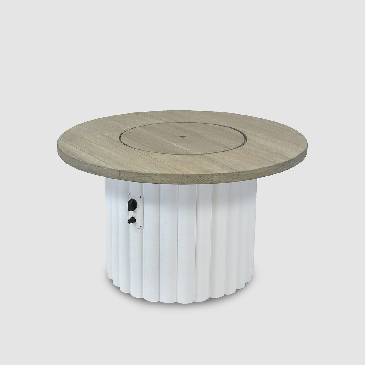 The Outdoor Greatroom Reverie 42" Round Gas Fire Pit Table - REVRBL-42-K